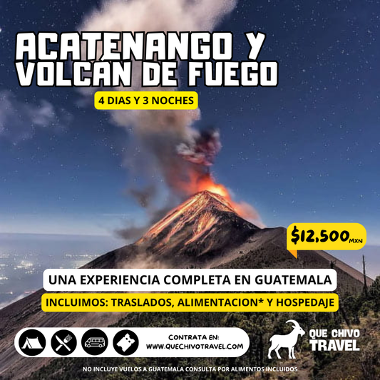 Acatenango y volcan de fuego - Guatemala